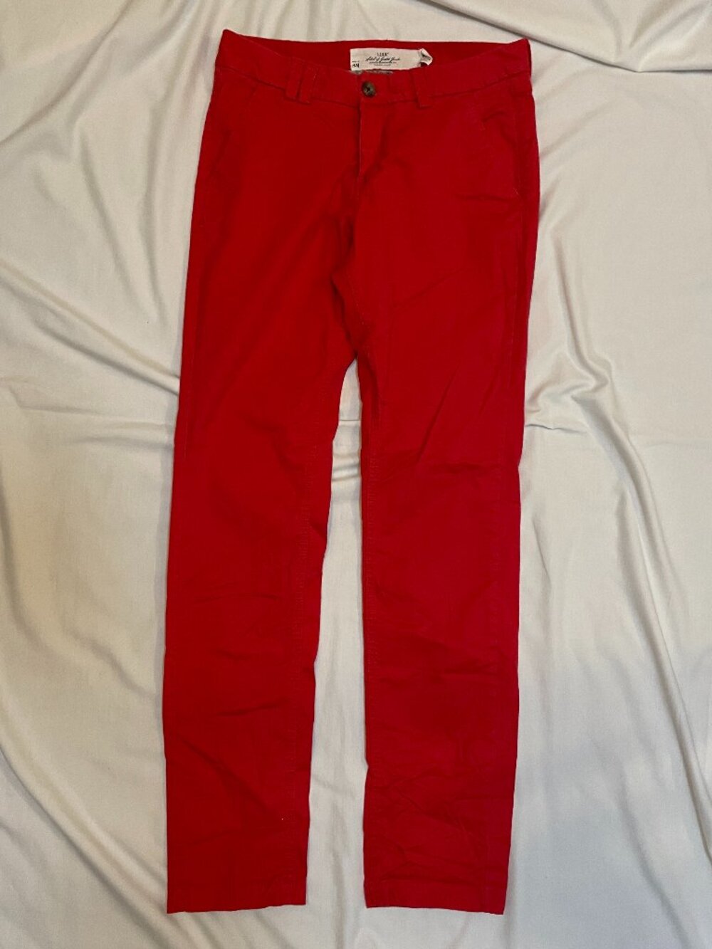 H&M Pants Womens 6 Cotton Red Preowned